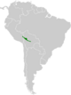 Thamnophilus aroyae map.svg