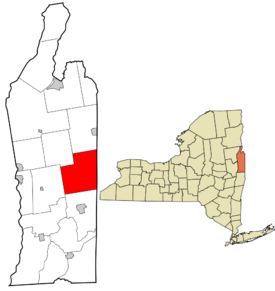 Washington County New York incorporated and unincorporated areas Hebron highlighted.svg