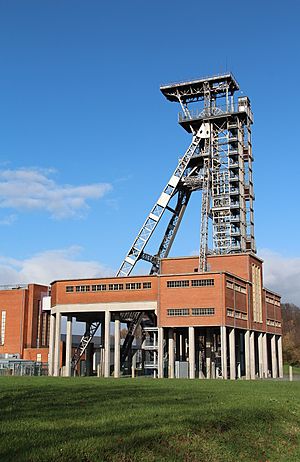 Una mina de carbón en Frameries, Bélgica.