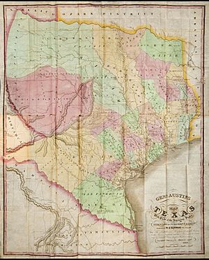 Archivo:1840 Genl Austin's Map of Texas