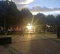 Atardecer en Plaza Pedro Montt de Pitrufquén