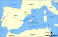 Balearic Sea map