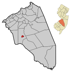 Burlington County New Jersey Incorporated and Unincorporated areas Medford Lakes Highlighted.svg