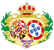 Coat of Arms of Maria Isabel of Portugal, Queen Consort of Spain.svg