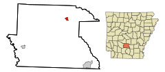 Dallas County Arkansas Incorporated and Unincorporated areas Carthage Highlighted.svg