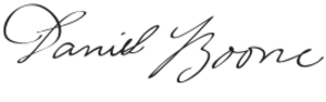 Archivo:Daniel Boone Signature