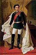 Archivo:De 20 jarige Ludwig II in kroningsmantel door Ferdinand von Piloty 1865