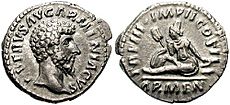 Archivo:Denarius-Lucius Verus-Arenia-s1537