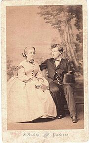 Archivo:Dona Leopoldina de Bragança e Luís Augusto de Saxe-Coburgo-Gotha