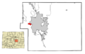 El Paso County Colorado Incorporated and Unincorporated areas Manitou Springs Highlighted