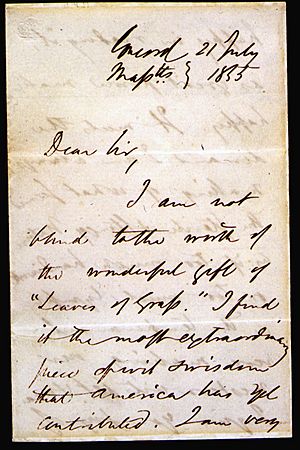 Archivo:Emerson's Letter to Whitman