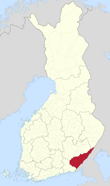 Etelä-Karjala sijainti Suomi