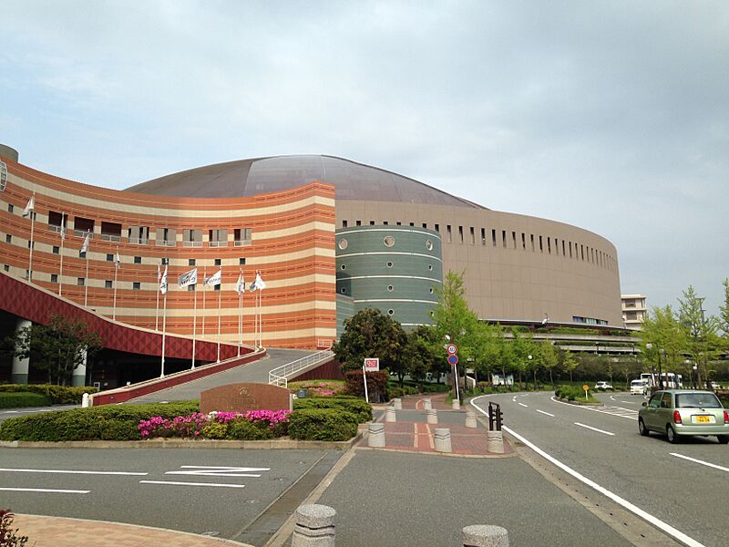 Fukuoka Dome from west side