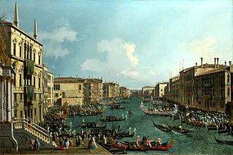 Giovanni Antonio Canal, il Canaletto - Regatta on the Canale Grande