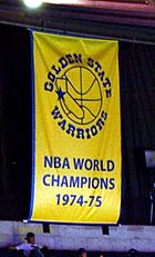 Archivo:Golden State Warriors 1974-75 NBA World Champions Banner