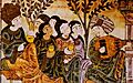 Hadîth Bayâd wa Riyâd - BAV Ar368 f10r - Garden scene