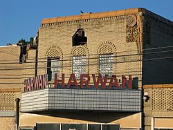 Harwan Theatre, during demolition, 2007.jpg