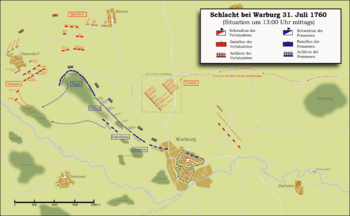 Archivo:Karte - Schlacht bei Warburg 1760