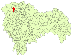 Archivo:La Huerce Guadalajara - Mapa municipal