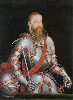 Archivo:Lucas Cranach the Younger - Prince Elector Moritz of Saxony - Google Art Project