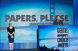 Lucas Pope - Game Developers Choice Awards 2014.jpg