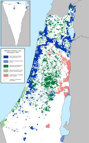 Archivo:Mandatory Palestine Land Ownership in 1945