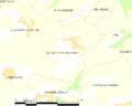 Map commune FR insee code 62834