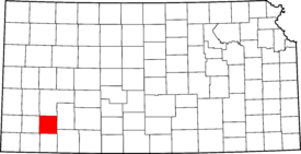 Map of Kansas highlighting Haskell County.svg