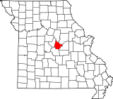Map of Missouri highlighting Cole County.svg