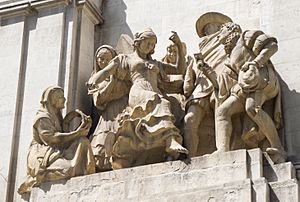 Archivo:Monumento a Miguel de Cervantes - La Gitanilla