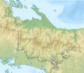 Panama Ngobe Bugle relief map