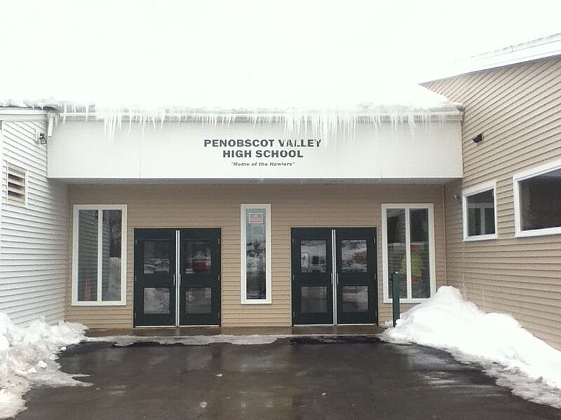 Penobscot Valley High School entrance