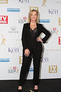 Rebecca Gibney arrives at the 58th Annual Logie Awards at Crown Palladium (26836426951).jpg