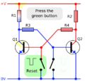 Transistor Bistable interactive animated-en