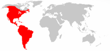 Distribución geográfica de los tiránidos.