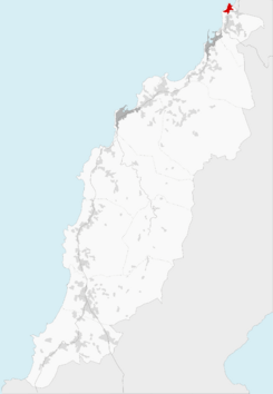 Ubicación de A Telleira en el municipio de Porto do Son.