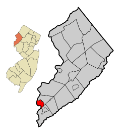 Warren County New Jersey Incorporated and Unincorporated areas Phillipsburg Highlighted.svg
