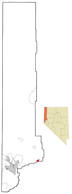 Washoe County Nevada Incorporated and Unincorporated areas Wadsworth Highlighted.svg