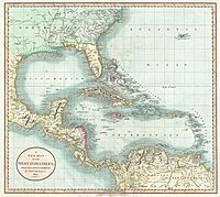 Archivo:1803 Cary Map of Florida, Central America, the Bahamas, and the West Indies - Geographicus - WestIndies-cary-1803
