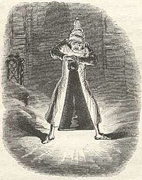 A Christmas Carol - Scrooge Extinguishes the First of the Three Spirits.jpg