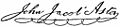 Appletons' Astor John Jacob signature