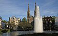 Baden-Baden-Evangelische Stadtkirche-Augustaplatz-10-Fontaene-2021-gje