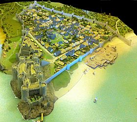 Conwy town and castle reconstruction.jpg
