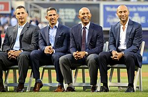 Archivo:Core Four on Bernie Williams Day 2015
