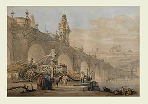 Archivo:David Roberts 1837 Molino del Puente de Toledo