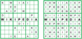 Didoku Sudoku puzzle and Solution with inscription WIKIPEDIA www.didoku.com MiguelPalomo