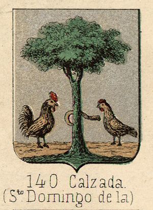 Archivo:Escudo de Sto Domingo de la Calzada (Piferrer, 1860)