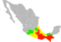 Estados afectados, terremoto de Puebla, 2017