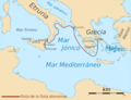 Expedición ateniense a Sicilia 415 BC - map