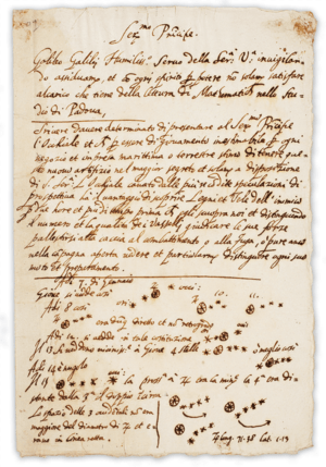 Archivo:Galileo manuscript